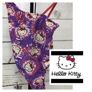 Sanrio Hello Kitty Girl’s XS one shoulder Swimsuit